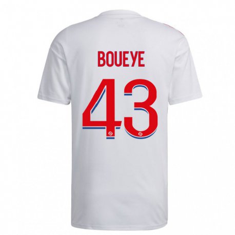 Kandiny Kinder Philippe Boueye #43 Weiß Blau Rot Heimtrikot Trikot 2022/23 T-shirt