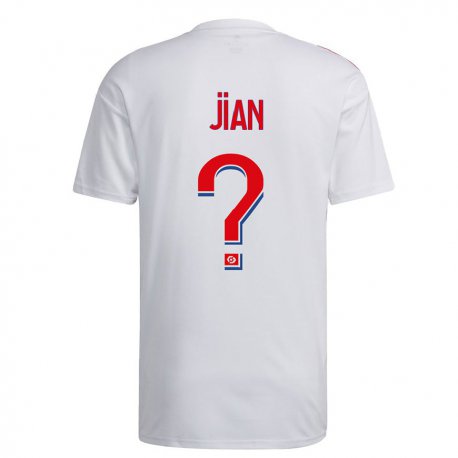 Kandiny Kinder Tao Jian #0 Weiß Blau Rot Heimtrikot Trikot 2022/23 T-shirt