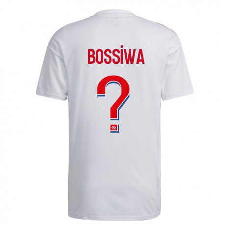 Kandiny Kinder Samuel Bossiwa #0 Weiß Blau Rot Heimtrikot Trikot 2022/23 T-shirt