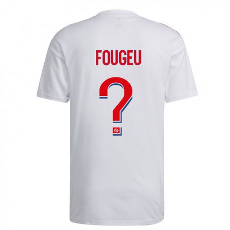 Kandiny Kinder Breyton Fougeu #0 Weiß Blau Rot Heimtrikot Trikot 2022/23 T-shirt