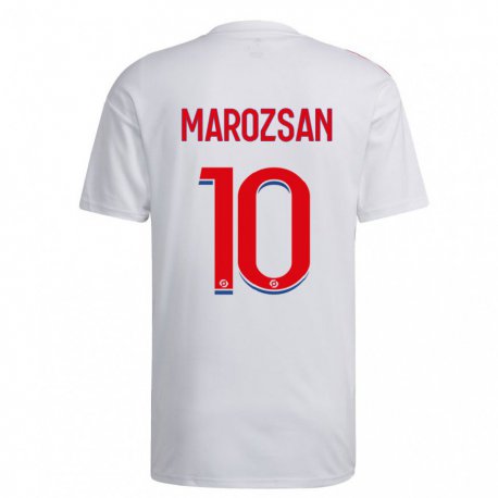 Kandiny Kinder Dzsenifer Marozsan #10 Weiß Blau Rot Heimtrikot Trikot 2022/23 T-shirt