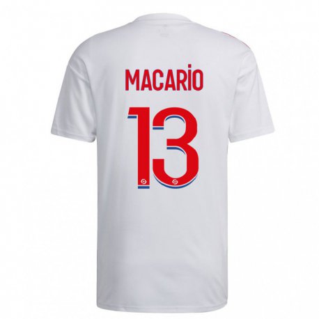 Kandiny Kinder Catarina Macario #13 Weiß Blau Rot Heimtrikot Trikot 2022/23 T-shirt