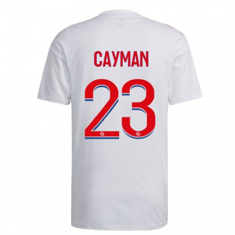 Kandiny Kinder Janice Cayman #23 Weiß Blau Rot Heimtrikot Trikot 2022/23 T-shirt