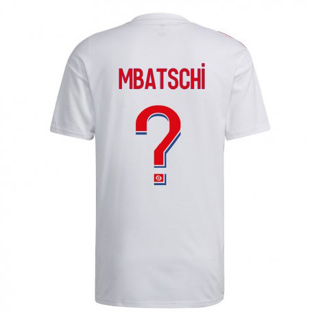Kandiny Kinder Prince Mbatschi #0 Weiß Blau Rot Heimtrikot Trikot 2022/23 T-shirt