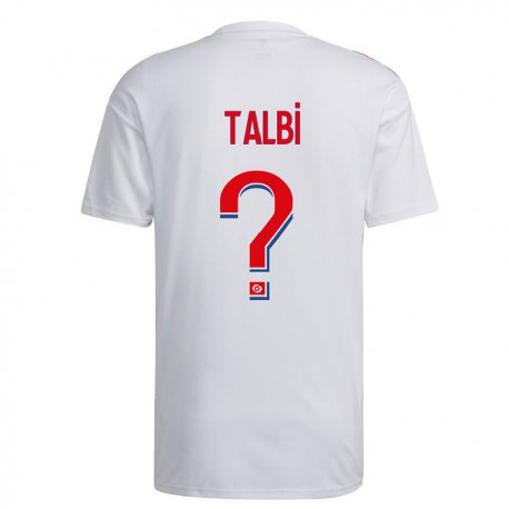 Kandiny Kinder Ryad Talbi #0 Weiß Blau Rot Heimtrikot Trikot 2022/23 T-shirt
