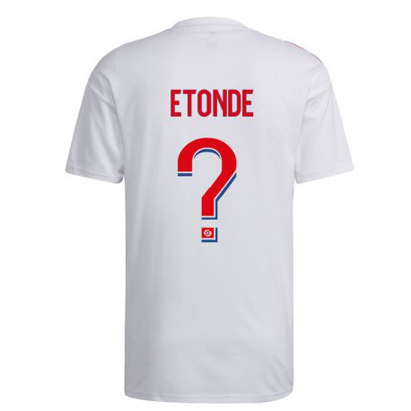 Kandiny Kinder Emeric Etonde #0 Weiß Blau Rot Heimtrikot Trikot 2022/23 T-shirt