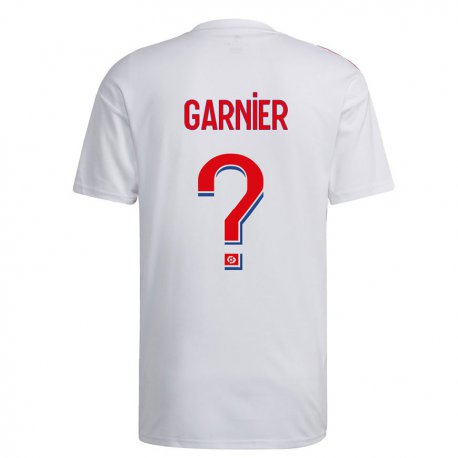 Kandiny Kinder Erawan Garnier #0 Weiß Blau Rot Heimtrikot Trikot 2022/23 T-shirt
