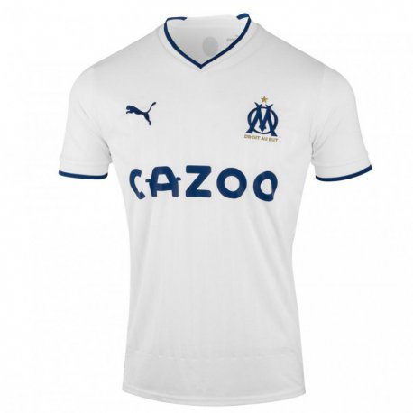 Kandiny Kinder Leonardo Balerdi #5 Weißer Saphir Heimtrikot Trikot 2022/23 T-shirt