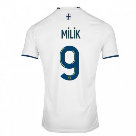 Kandiny Kinder Arkadiusz Milik #9 Weißer Saphir Heimtrikot Trikot 2022/23 T-shirt