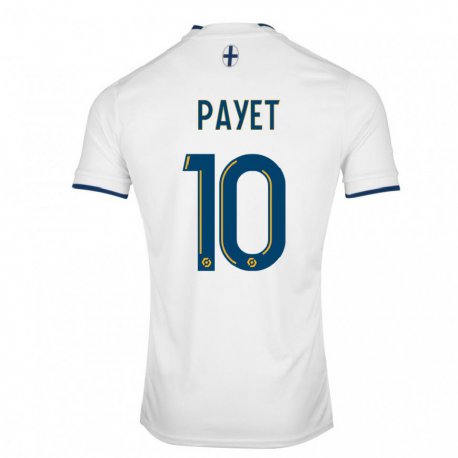Kandiny Kinder Dimitri Payet #10 Weißer Saphir Heimtrikot Trikot 2022/23 T-shirt
