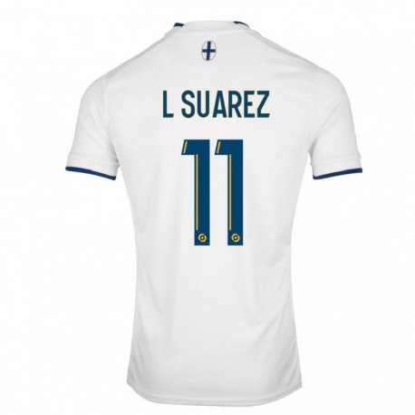 Kandiny Kinder Luis Suarez #11 Weißer Saphir Heimtrikot Trikot 2022/23 T-shirt