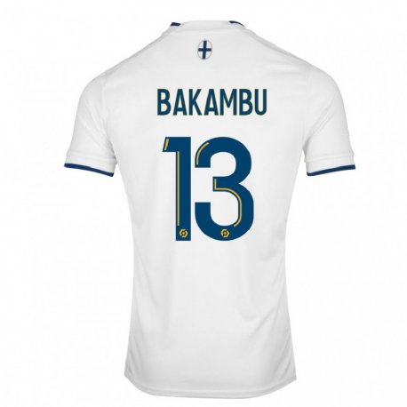 Kandiny Kinder Cedric Bakambu #13 Weißer Saphir Heimtrikot Trikot 2022/23 T-shirt