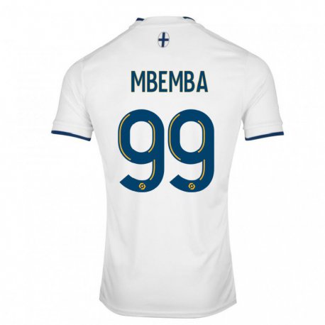 Kandiny Kinder Chancel Mbemba #99 Weißer Saphir Heimtrikot Trikot 2022/23 T-shirt