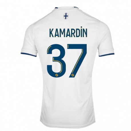 Kandiny Kinder Aaron Kamardin #37 Weißer Saphir Heimtrikot Trikot 2022/23 T-shirt