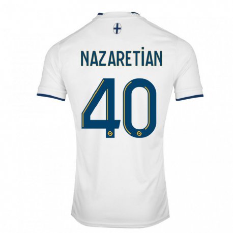 Kandiny Kinder Manuel Nazaretian #40 Weißer Saphir Heimtrikot Trikot 2022/23 T-shirt