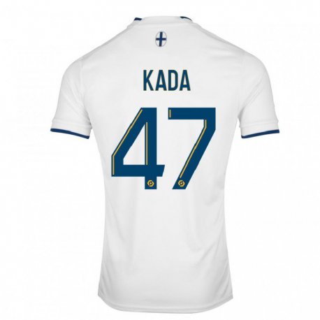Kandiny Kinder Joakim Kada #47 Weißer Saphir Heimtrikot Trikot 2022/23 T-shirt