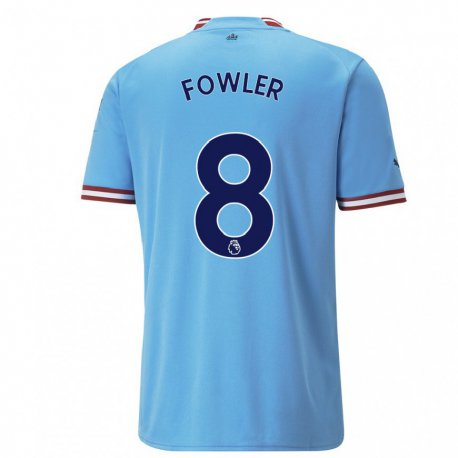 Kandiny Kinder Mary Fowler #8 Blau Rot Heimtrikot Trikot 2022/23 T-shirt
