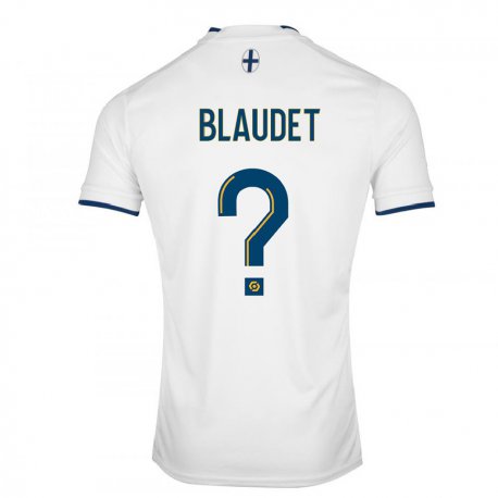 Kandiny Kinder David Blaudet #0 Weißer Saphir Heimtrikot Trikot 2022/23 T-shirt