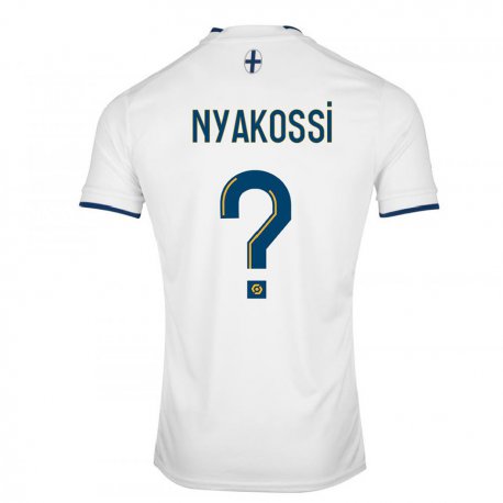 Kandiny Kinder Roggerio Nyakossi #0 Weißer Saphir Heimtrikot Trikot 2022/23 T-shirt