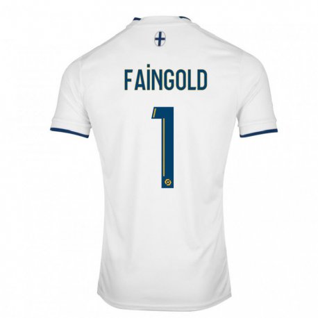 Kandiny Kinder Abbie Faingold #1 Weißer Saphir Heimtrikot Trikot 2022/23 T-shirt