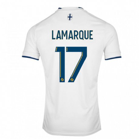 Kandiny Kinder Alais Lamarque #17 Weißer Saphir Heimtrikot Trikot 2022/23 T-shirt