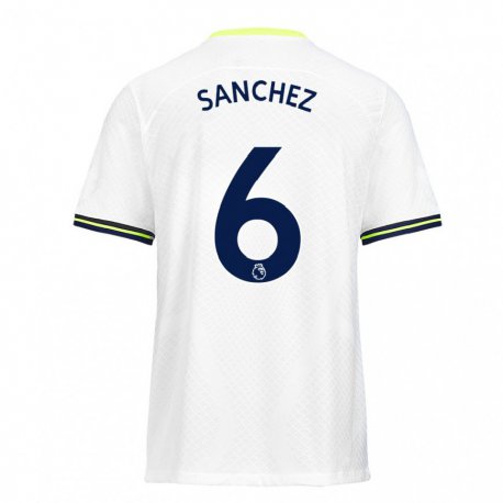 Kandiny Kinder Davinson Sanchez #6 Weiß Grün Heimtrikot Trikot 2022/23 T-shirt