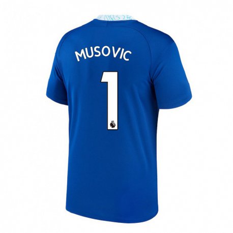 Kandiny Kinder Zecira Musovic #1 Dunkelblau Heimtrikot Trikot 2022/23 T-shirt