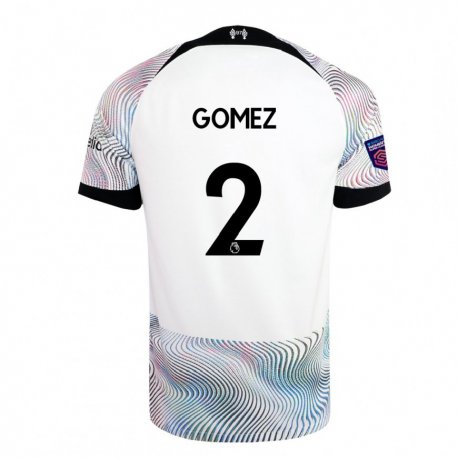 Kandiny Kinder Joe Gomez #2 Weiß Bunt Auswärtstrikot Trikot 2022/23 T-shirt