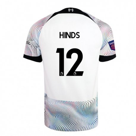 Kandiny Kinder Taylor Hinds #12 Weiß Bunt Auswärtstrikot Trikot 2022/23 T-shirt