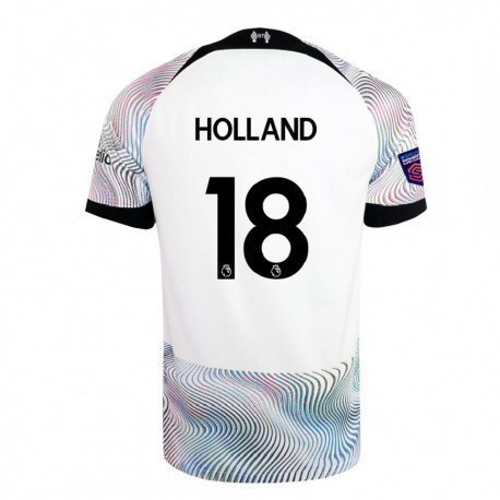 Kandiny Kinder Ceri Holland #18 Weiß Bunt Auswärtstrikot Trikot 2022/23 T-shirt