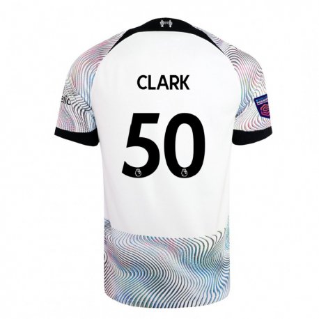 Kandiny Kinder Bobby Clark #50 Weiß Bunt Auswärtstrikot Trikot 2022/23 T-shirt