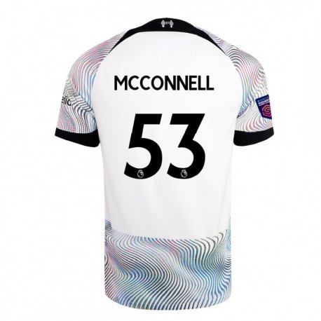 Kandiny Kinder James Mcconnell #53 Weiß Bunt Auswärtstrikot Trikot 2022/23 T-shirt