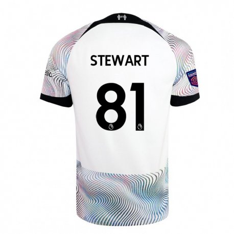 Kandiny Kinder Layton Stewart #81 Weiß Bunt Auswärtstrikot Trikot 2022/23 T-shirt