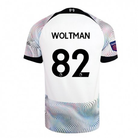 Kandiny Kinder Max Woltman #82 Weiß Bunt Auswärtstrikot Trikot 2022/23 T-shirt