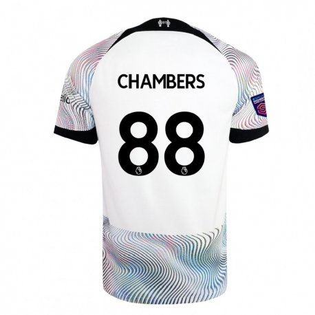 Kandiny Kinder Luke Chambers #88 Weiß Bunt Auswärtstrikot Trikot 2022/23 T-shirt
