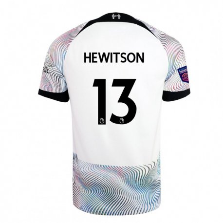 Kandiny Kinder Luke Hewitson #13 Weiß Bunt Auswärtstrikot Trikot 2022/23 T-shirt