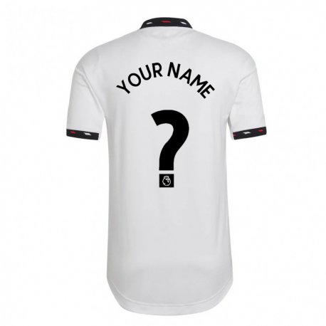 Kandiny Kinder Ihren Namen #0 Weiß Auswärtstrikot Trikot 2022/23 T-shirt