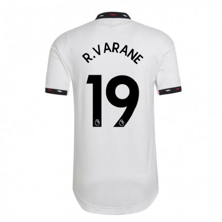 Kandiny Kinder Raphael Varane #19 Weiß Auswärtstrikot Trikot 2022/23 T-shirt