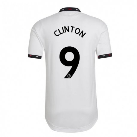 Kandiny Kinder Grace Clinton #9 Weiß Auswärtstrikot Trikot 2022/23 T-shirt