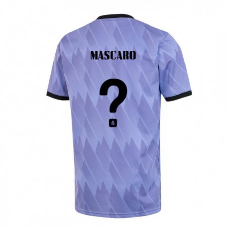 Kandiny Kinder Joan Mascaro #0 Lila Schwarz Auswärtstrikot Trikot 2022/23 T-shirt