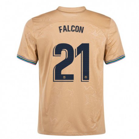 Kandiny Kinder Andrea Falcon #21 Gold Auswärtstrikot Trikot 2022/23 T-shirt