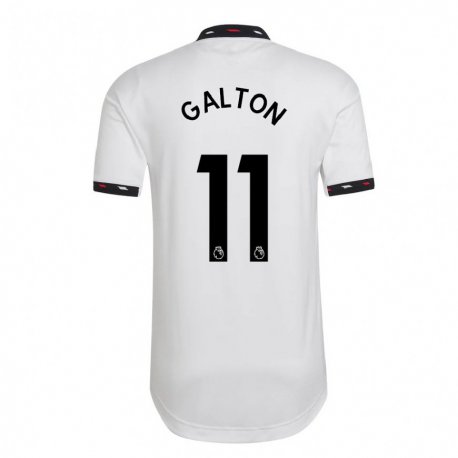 Kandiny Kinder Leah Galton #11 Weiß Auswärtstrikot Trikot 2022/23 T-shirt