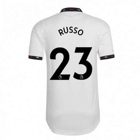 Kandiny Kinder Alessia Russo #23 Weiß Auswärtstrikot Trikot 2022/23 T-shirt