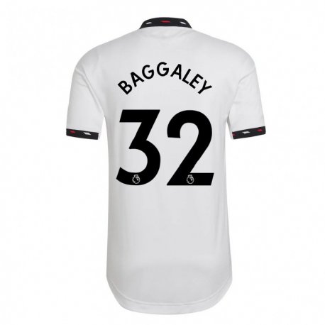 Kandiny Kinder Sophie Baggaley #32 Weiß Auswärtstrikot Trikot 2022/23 T-shirt