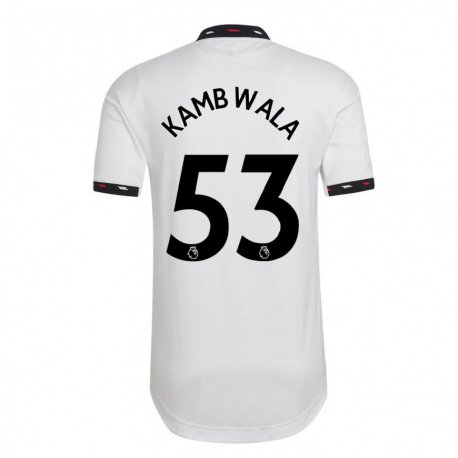 Kandiny Kinder Willy Kambwala #53 Weiß Auswärtstrikot Trikot 2022/23 T-shirt