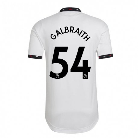 Kandiny Kinder Ethan Galbraith #54 Weiß Auswärtstrikot Trikot 2022/23 T-shirt