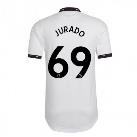 Kandiny Kinder Marc Jurado #69 Weiß Auswärtstrikot Trikot 2022/23 T-shirt