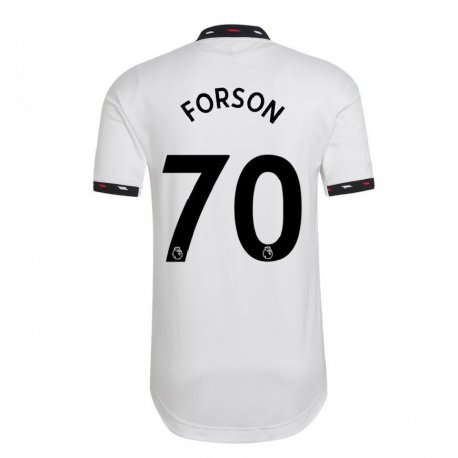 Kandiny Kinder Omari Forson #70 Weiß Auswärtstrikot Trikot 2022/23 T-shirt