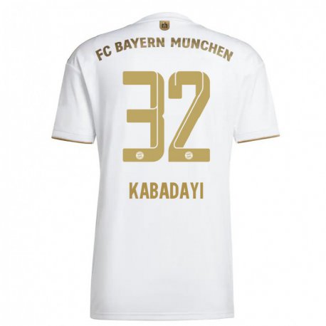 Kandiny Kinder Yusuf Kabadayi #32 Weißes Gold Auswärtstrikot Trikot 2022/23 T-shirt
