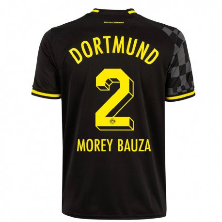 Kandiny Kinder Mateu Morey Bauza #2 Schwarz Auswärtstrikot Trikot 2022/23 T-shirt
